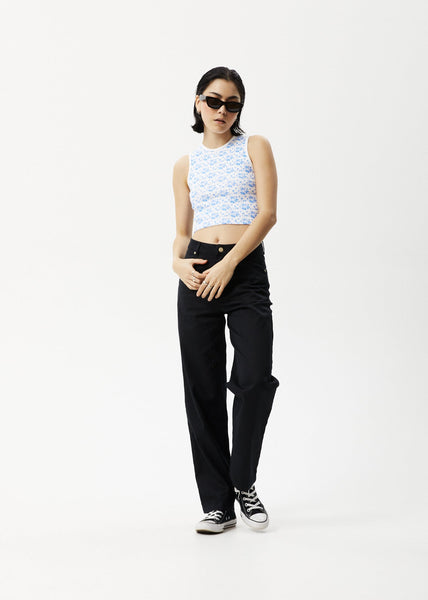 AFENDS Womens Layden - Rib Singlet - White