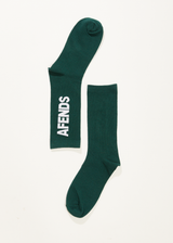Afends Unisex Vinyl - Crew Socks 2 Pack - Multi - Afends unisex vinyl   crew socks 2 pack   multi   streetwear   sustainable fashion