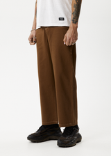 AFENDS Mens Pablo - Recycled Baggy Pants - Toffee - Afends mens pablo   recycled baggy pants   toffee   streetwear   sustainable fashion