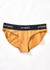 AFENDS Womens Molly - Hemp Bikini Briefs 3 Pack - Chestnut - Afends womens molly   hemp bikini briefs 3 pack   chestnut   streetwear   sustainable fashion