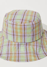 Afends Unisex Kali - Wide Brim Hat - Pistachio Check - Afends unisex kali   wide brim hat   pistachio check   streetwear   sustainable fashion