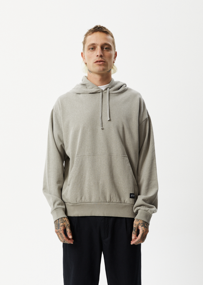 Afends Mens All Day - Hemp Hoodie - Olive - Streetwear - Sustainable Fashion