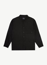 AFENDS Mens Everyday - Hemp Long Sleeve Shirt - Black - Afends mens everyday   hemp long sleeve shirt   black   streetwear   sustainable fashion