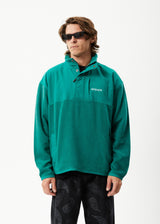 Afends Mens Intergalactic - Fleece Pullover - Emerald - Afends mens intergalactic   fleece pullover   emerald   streetwear   sustainable fashion