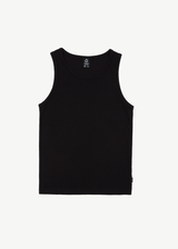 AFENDS Mens Paramount - Recycled Rib Singlet - Black - Afends mens paramount   recycled rib singlet   black   streetwear   sustainable fashion