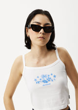 Afends Womens Jeet - Graphic Tank - White - Afends womens jeet   graphic tank   white   streetwear   sustainable fashion