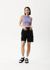 AFENDS Womens Jeet Dalston - Ribbed Singlet - Arctic - Afends womens jeet dalston   ribbed singlet   arctic   streetwear   sustainable fashion