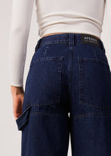 Afends Womens Moss - Hemp Denim Carpenter Jeans - Original Rinse - Afends womens moss   hemp denim carpenter jeans   original rinse   streetwear   sustainable fashion