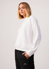AFENDS Womens Pearly - Hemp Hoodie - White - Afends womens pearly   hemp hoodie   white   streetwear   sustainable fashion