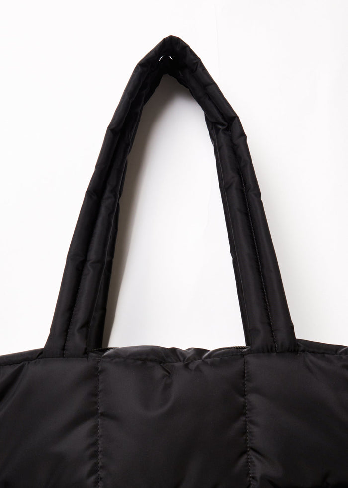 Afends Unisex Pala - Unisex Recycled Puffer Bag - Black - Streetwear - Sustainable Fashion
