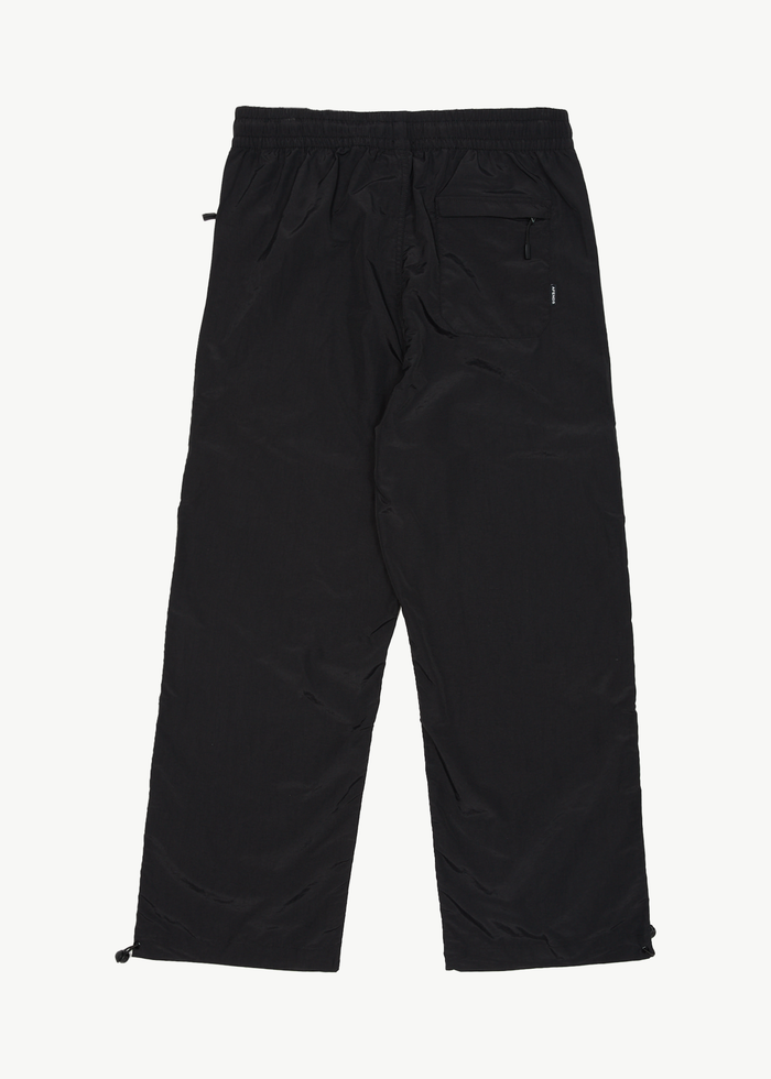 Afends Mens Floodlights - Recycled Spray Pants - Black - Streetwear - Sustainable Fashion