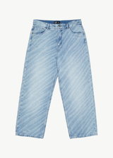 AFENDS Mens Pablo Atmosphere - Hemp Denim Baggy Jeans - Worn Blue - Afends mens pablo atmosphere   hemp denim baggy jeans   worn blue   streetwear   sustainable fashion