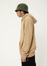 Afends Mens World Problems - Recycled Hoodie - Tan - Afends mens world problems   recycled hoodie   tan   streetwear   sustainable fashion