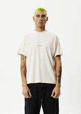 AFENDS Mens Star - Boxy Fit Tee - Moonbeam - Afends mens star   boxy fit tee   moonbeam   streetwear   sustainable fashion