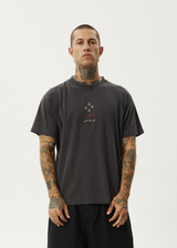 AFENDS Mens Star - Boxy Fit Tee - Stone Black - Afends mens star   boxy fit tee   stone black   streetwear   sustainable fashion