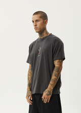 AFENDS Mens Star - Boxy Fit Tee - Stone Black - Afends mens star   boxy fit tee   stone black   streetwear   sustainable fashion