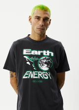 Afends Mens Earth Energy - Boxy Fit Tee - Stone Black - Afends mens earth energy   boxy fit tee   stone black   streetwear   sustainable fashion