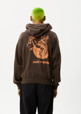 Afends Mens Cosmic Life - Zip Hood - Coffee - Afends mens cosmic life   zip hood   coffee   streetwear   sustainable fashion