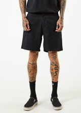 AFENDS Mens Ninety Twos - Recycled Chino Shorts - Black - Afends mens ninety twos   recycled chino shorts   black   streetwear   sustainable fashion