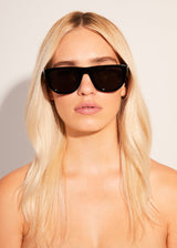 Afends Unisex Cali Kush - Sunglasses - Gloss Black - Afends unisex cali kush   sunglasses   gloss black   streetwear   sustainable fashion