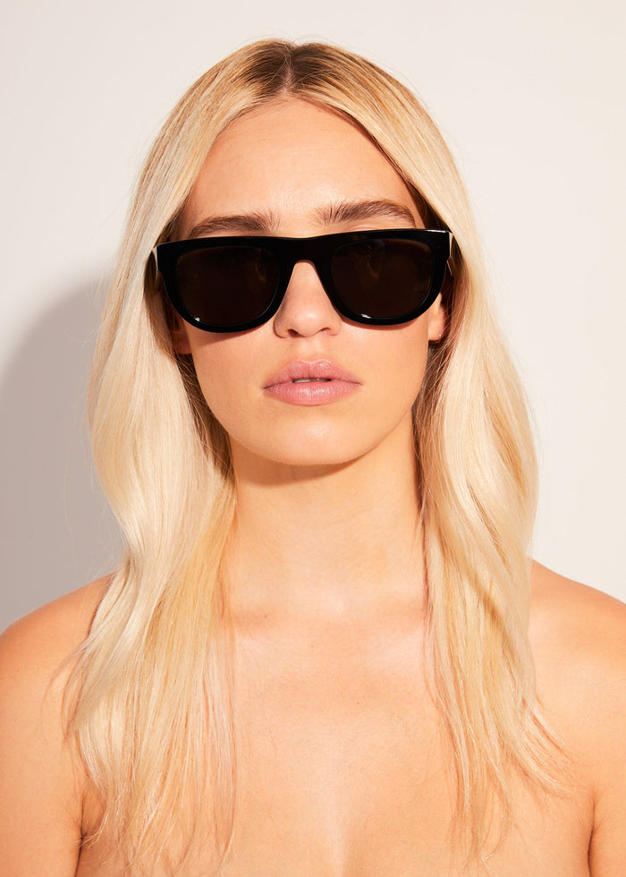 Afends Unisex Cali Kush - Sunglasses - Gloss Black - Streetwear - Sustainable Fashion