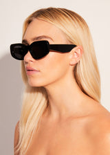 AFENDS Unisex Super Haze - Sunglasses - Gloss Black - Afends unisex super haze   sunglasses   gloss black   streetwear   sustainable fashion