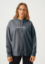 Afends Womens Dua - Recycled Hoodie - Charcoal - Afends womens dua   recycled hoodie   charcoal   streetwear   sustainable fashion