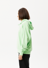 Afends Womens Electric - Hemp Hoodie - Lime Green - Afends womens electric   hemp hoodie   lime green   streetwear   sustainable fashion