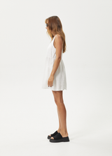 AFENDS Womens Jesse - Hemp Mini Dress - Natural - Afends womens jesse   hemp mini dress   natural   streetwear   sustainable fashion