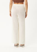 Afends Womens Ryder -  Knit Pants - White - Afends womens ryder    knit pants   white   streetwear   sustainable fashion