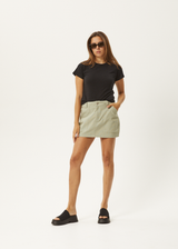 Afends Womens Lexi -  Cargo Mini Skirt - Eucalyptus - Afends womens lexi    cargo mini skirt   eucalyptus   streetwear   sustainable fashion