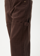 AFENDS Womens Moss - Carpenter Pant - Coffee - Afends womens moss   carpenter pant   coffee   streetwear   sustainable fashion