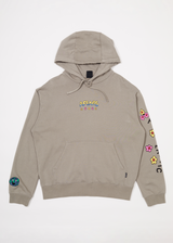 AFENDS Mens F Plastic - Graphic Hoodie - Olive - Afends mens f plastic   graphic hoodie   olive 