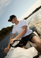 AFENDS Mens Tie Die - Boxy Tee - White - Afends mens tie die   boxy tee   white