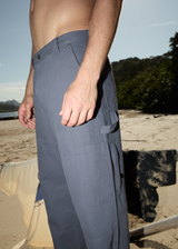 AFENDS Mens Richmond - Canvas Workwear Pant - Marlin - Afends mens richmond   canvas workwear pant   marlin