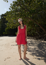 AFENDS Womens Jesse - Mini Dress - Tomato - Afends womens jesse   mini dress   tomato 