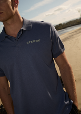 AFENDS Mens Byron Trip - Short Sleeve Polo Shirt - Marlin - Afends mens byron trip   short sleeve polo shirt   marlin 