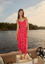 AFENDS Womens Valerie - Maxi Dress - Tomato - Afends womens valerie   maxi dress   tomato 