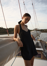 AFENDS Womens Amaya - Halter Playsuit - Black - Afends womens amaya   halter playsuit   black 