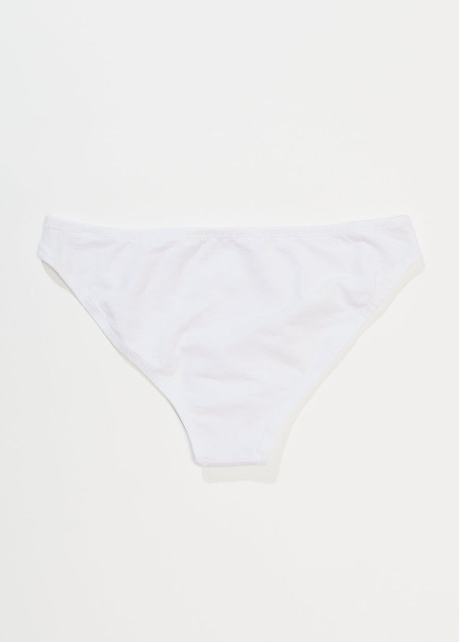 AFENDS Womens Lolly - Bikini Briefs 3 Pack - White 
