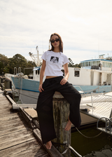 AFENDS Womens Classic Hits - Baby Tee - White - Afends womens classic hits   baby tee   white