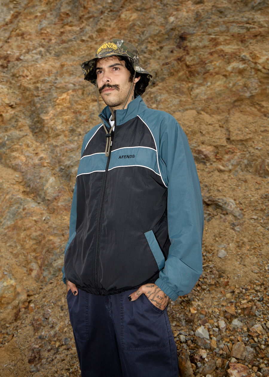 AFENDS Mens Spicy - Sports Spray Jacket - Black