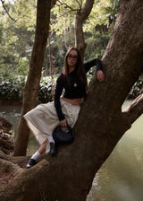 AFENDS Womens Legacy - Check Midi Skirt - Boa Check - Afends womens legacy   check midi skirt   boa check