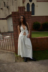 AFENDS Womens Legacy - Seersucker Sleeveless Top - Boa Check - Afends womens legacy   seersucker sleeveless top   boa check