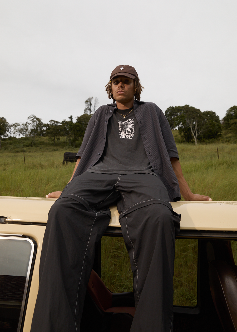 AFENDS Mens Valley - Zip Off Spray Pant - Black