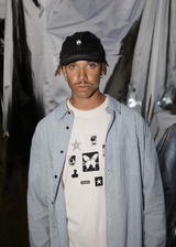 AFENDS Mens Disorder - Boxy Tee - Moonbeam - Afends mens disorder   boxy tee   moonbeam