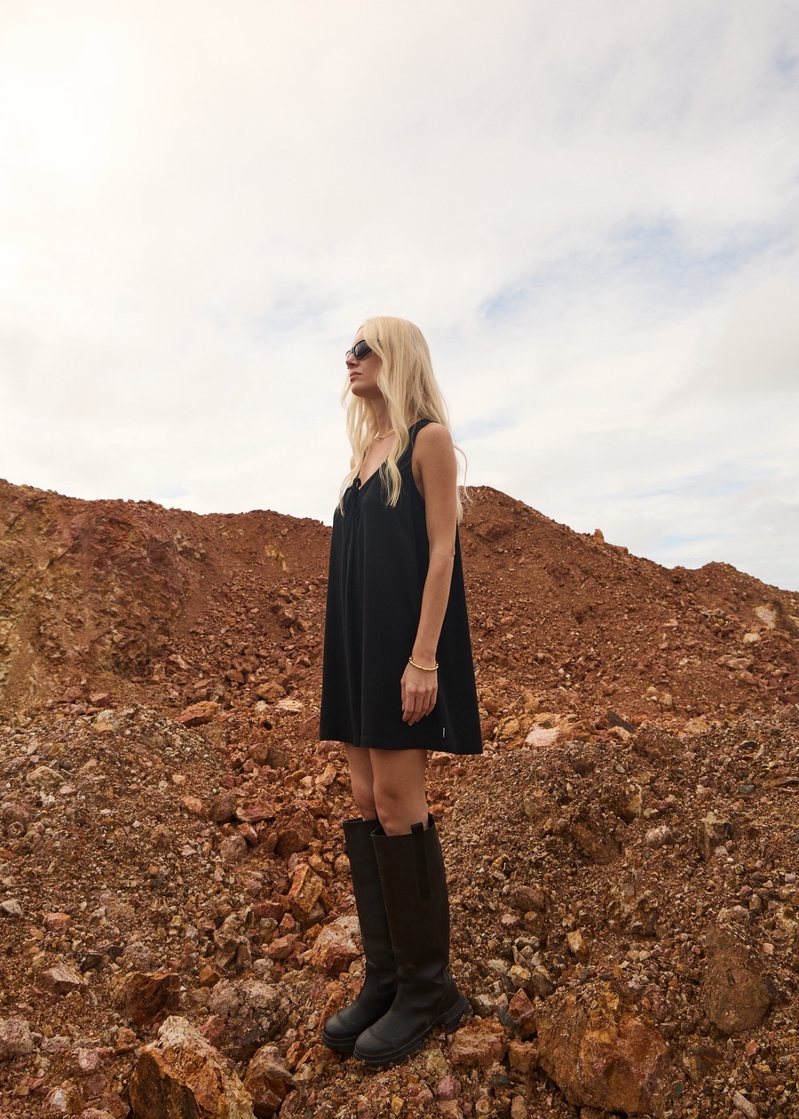 AFENDS Womens Michi - Mini Dress - Black