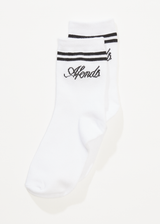 AFENDS Womens Notice - Socks Two Pack - White / Black - Afends womens notice   socks two pack   white / black 