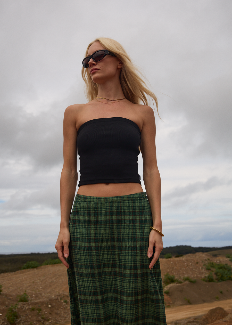 AFENDS Womens Jamie - Rib Tube Top - Black