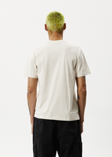 AFENDS Mens Vinyl - Retro Tee - Moonbeam - Afends mens vinyl   retro tee   moonbeam